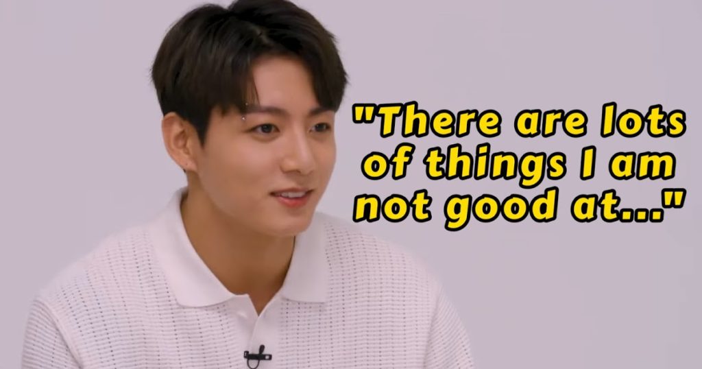 "Golden Maknae" Jungkook de BTS révèle qu'il ne croit pas qu'il est bon en tout