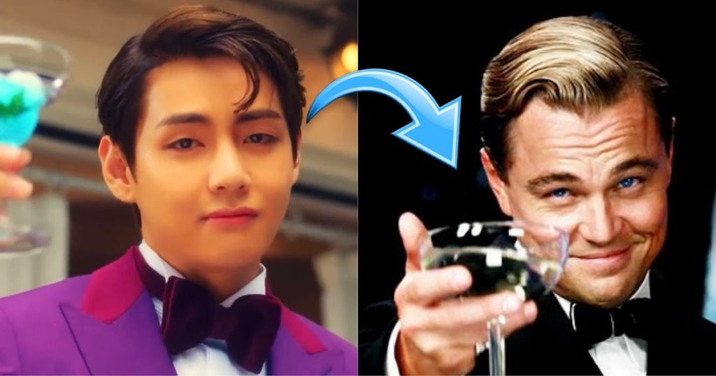 Les ARMY soulignent des similitudes entre V de BTS et Leonardo DiCaprio, et nous ne pouvons pas le voir