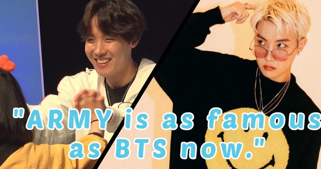 J-Hope de BTS pense que l'ARMÉE est aussi célèbre que BTS maintenant