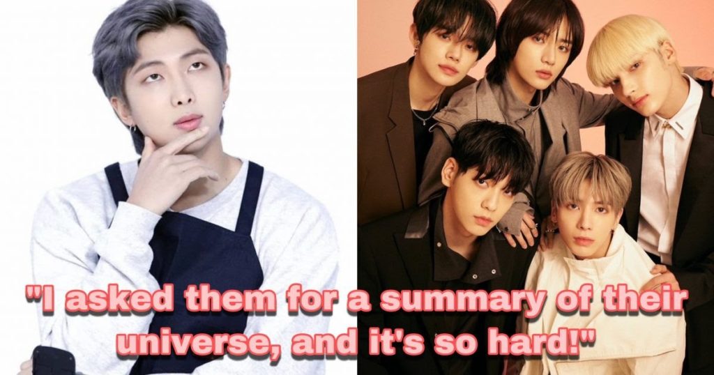 RM de BTS révèle sa lutte pour apprendre l'univers de TXT lors de l'écriture de sa chanson "0X1 = LOVESONG"