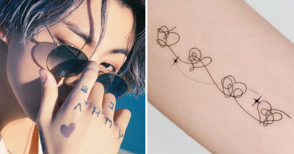 Voici 10+ tatouages ​​minimalistes magnifiques et inspirants inspirés par BTS