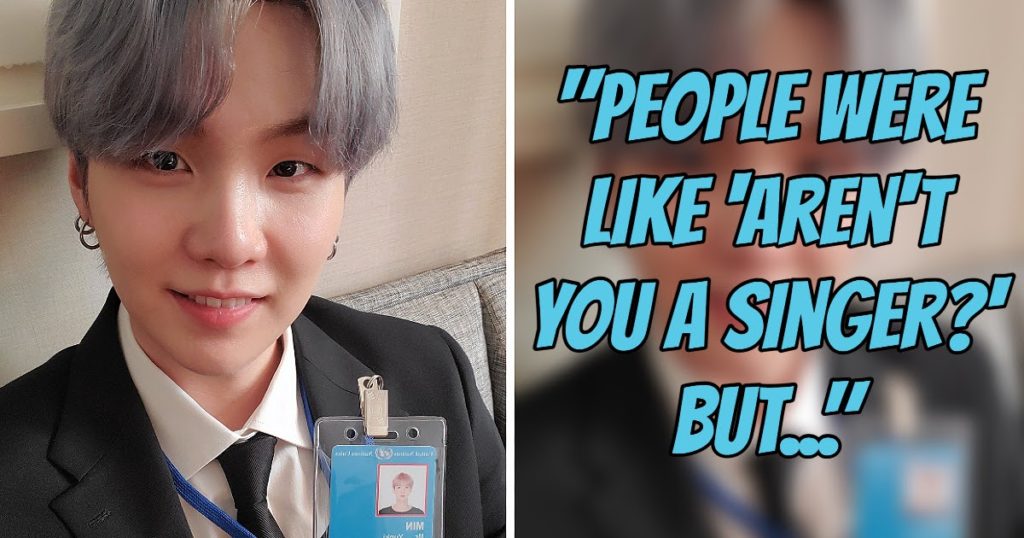 Suga de BTS a eu la réponse parfaite aux personnes qui ne pensaient pas que le groupe appartenait à l'Assemblée générale des Nations Unies