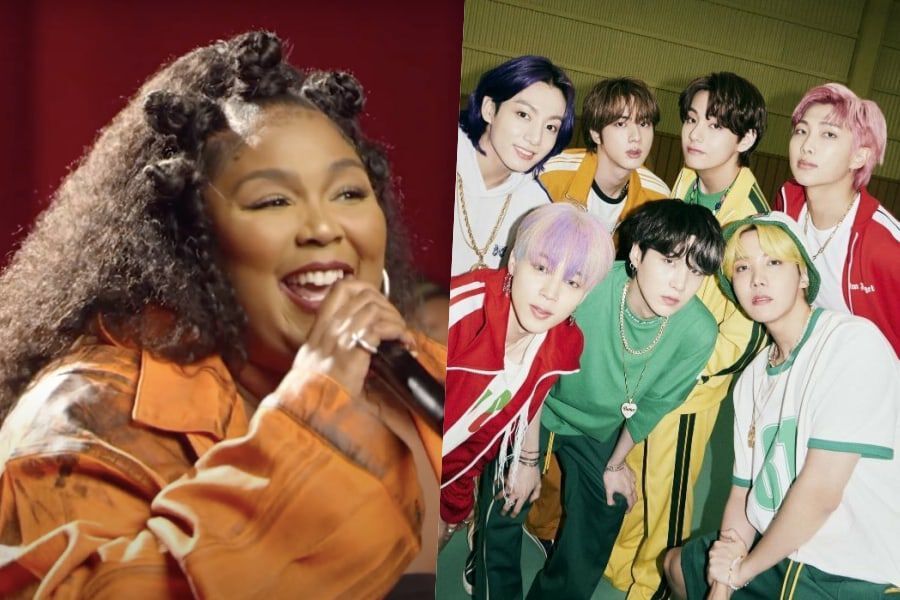 Regardez: Lizzo couvre "Butter" de BTS sur "Live Lounge" de BBC Radio 1 tout en portant une chemise VMIN