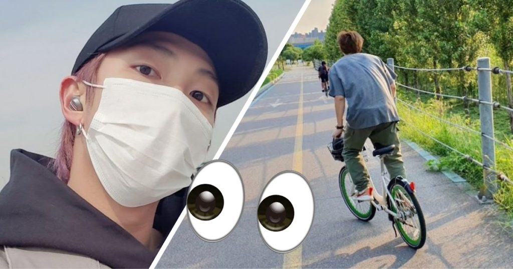 RM de BTS dit que les gens le regardent quand il fait des balades à vélo, mais pas pour la raison que vous pensez