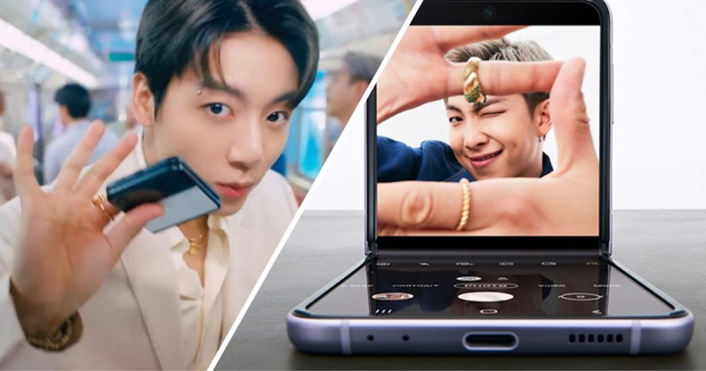 Samsung taquine la nouvelle version BTS du Galaxy Z Flip3