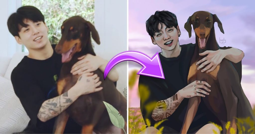 10+ Fanarts de Dog Bam de BTS Jungkook qui sont trop mignons pour les mots