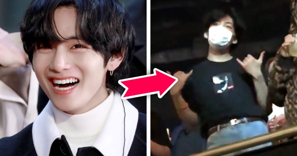 V de BTS lâché au concert de Harry Styles et est devenu une ambiance totale