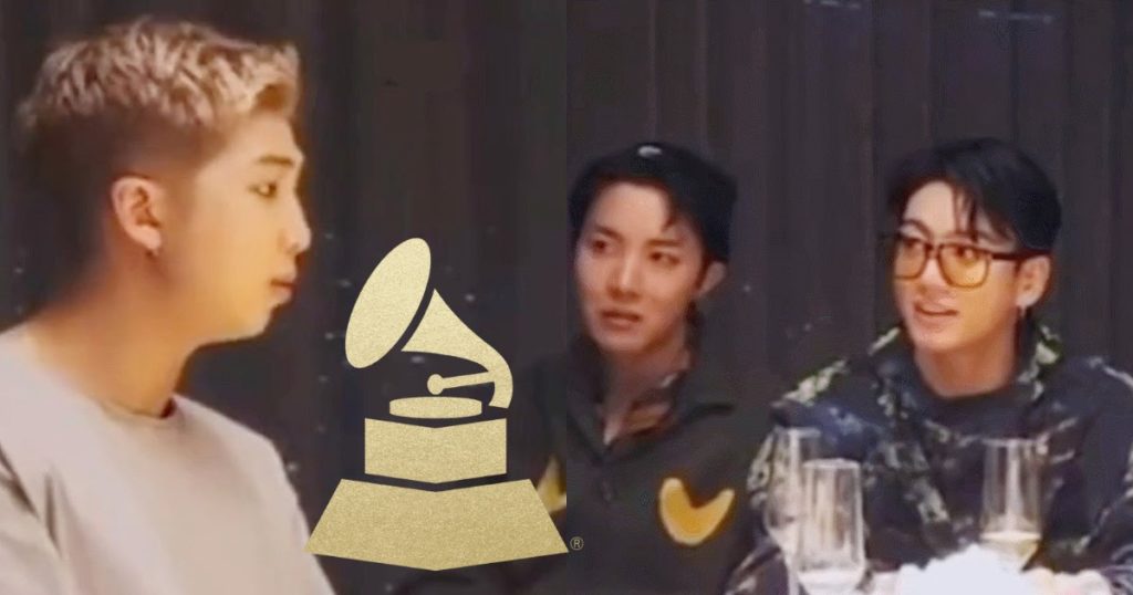 RM de BTS a accidentellement laissé tomber un spoiler des GRAMMY 2022 lors de leur diffusion AMA, et les membres ont été secoués