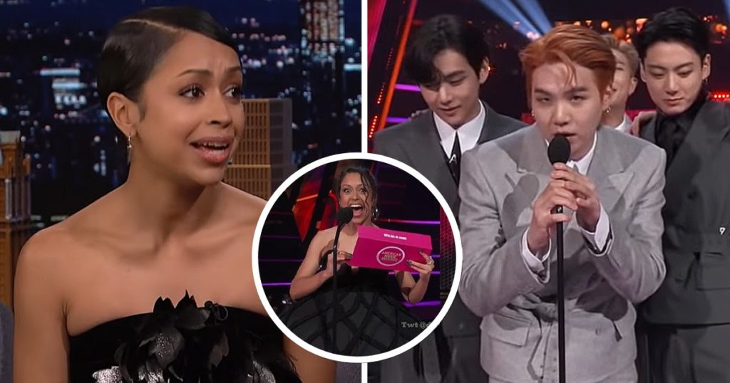 Liza Koshy n'a pas pu arrêter de fangirler sur BTS pendant les AMA et elle n'a pas eu peur de l'admettre