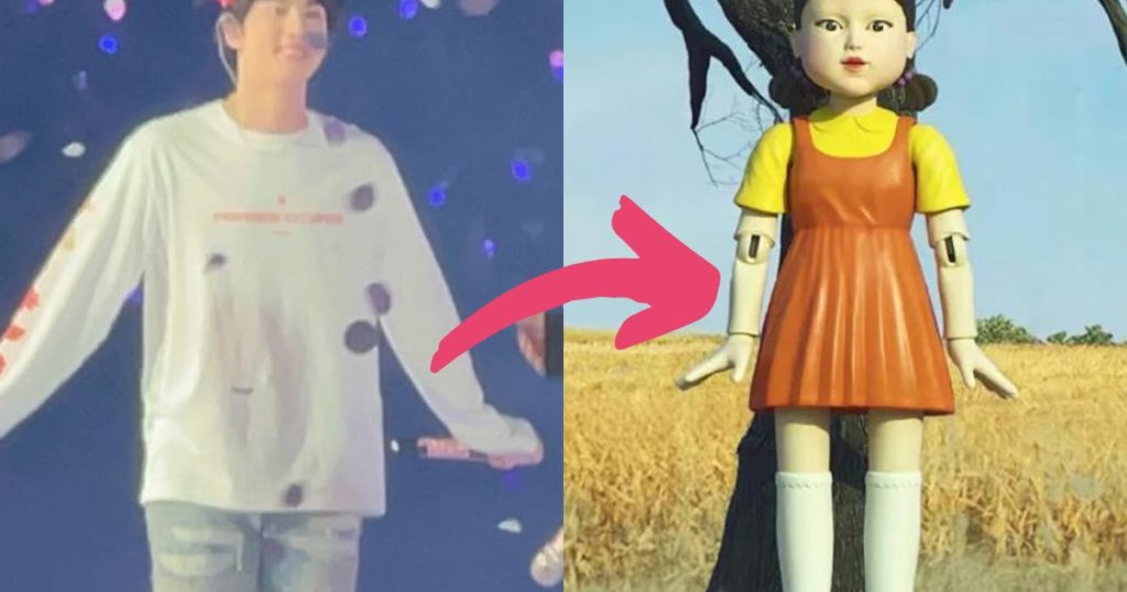 Jin de BTS surprend les fans avec une petite référence au "Squid Game" de Younghee lors de "PERMISSION TO DANCE ON STAGE"