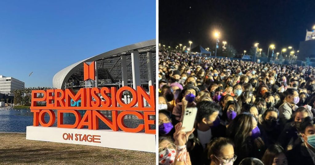 Les ARMYs s'inquiètent de la sécurité des fans au stade SoFi lors de "PERMISSION TO DANCE ON STAGE"