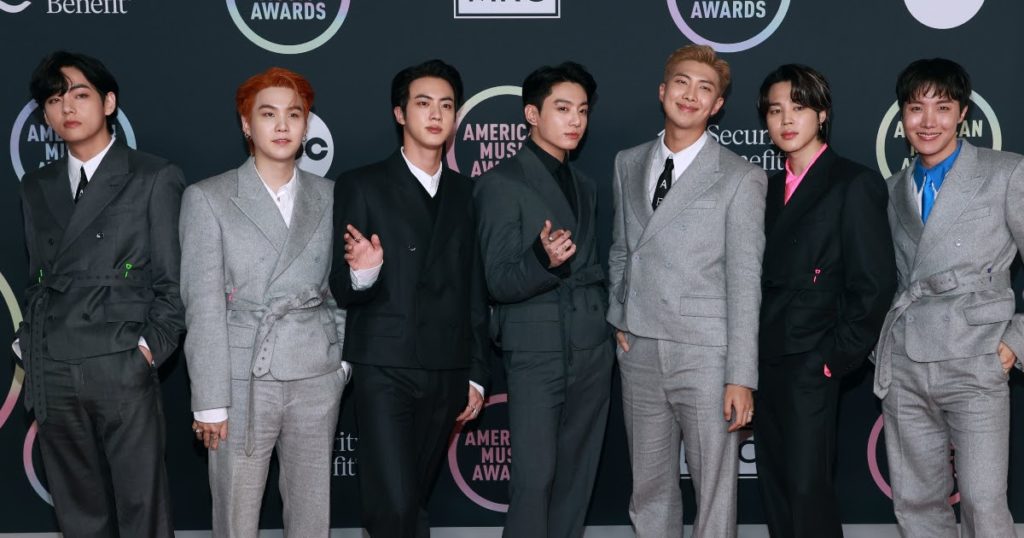BTS remporte le prix "Artiste de l'année" aux AMA 2021