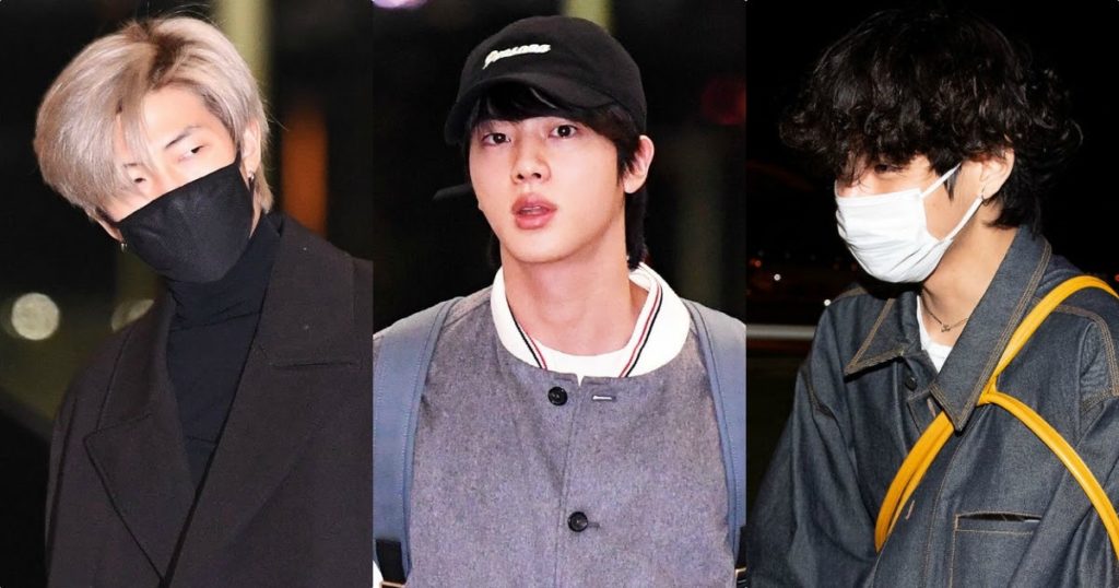 Il existe trois types de mode masculine... comme on le voit sur Jin, RM et V de BTS