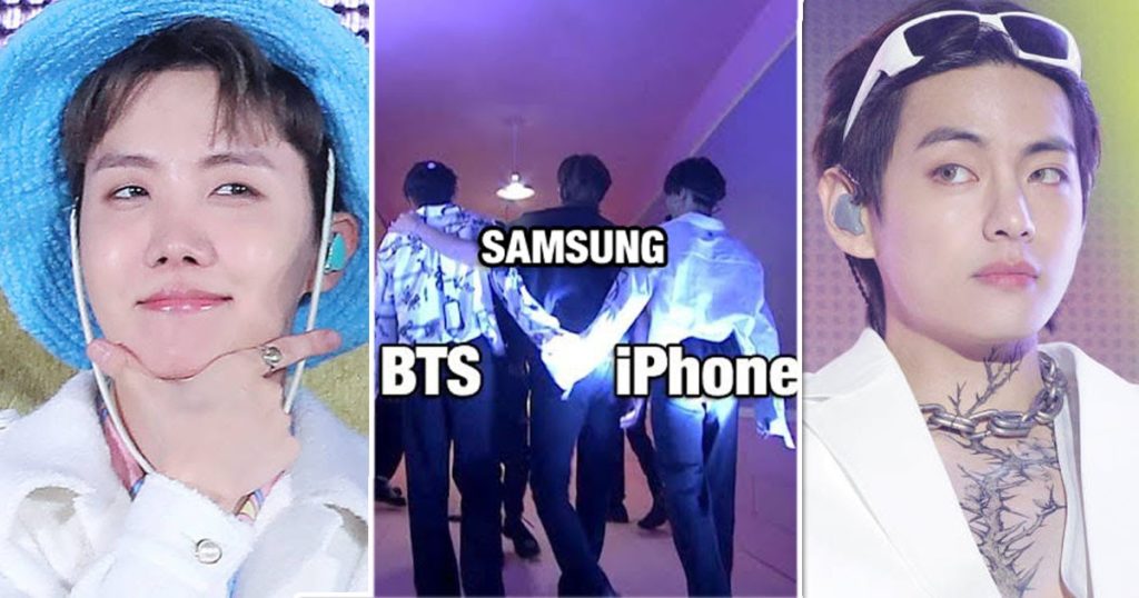 V de BTS reste fidèle à Samsung, mais J-Hope ?  Pas tellement