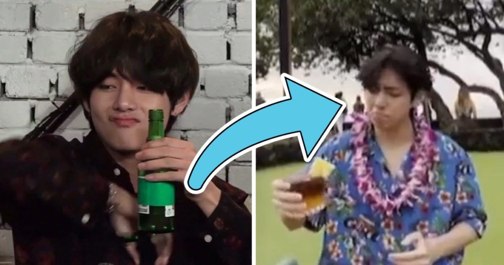 V de BTS a bu de la vodka pour la première fois lors de son voyage à Hawaï, et il a partagé sa réaction hilarante avec les ARMYs