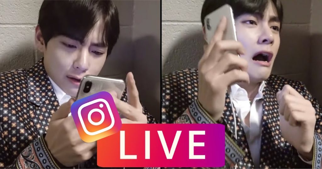 V de BTS a juré qu'il n'irait jamais en direct sur Instagram, puis il l'a fait juste un jour plus tard