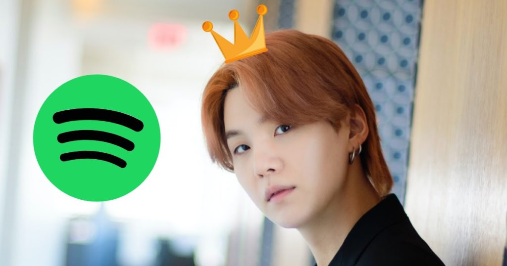 Suga de BTS bat ce record Spotify précédemment établi par RM