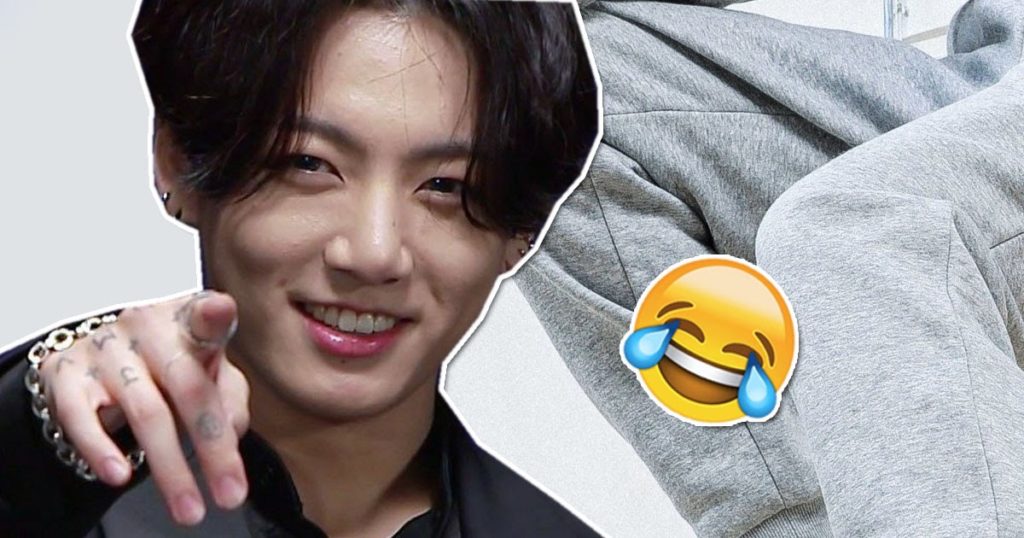 Jungkook de BTS met le nouveau pantalon de jogging de RM à l'épreuve