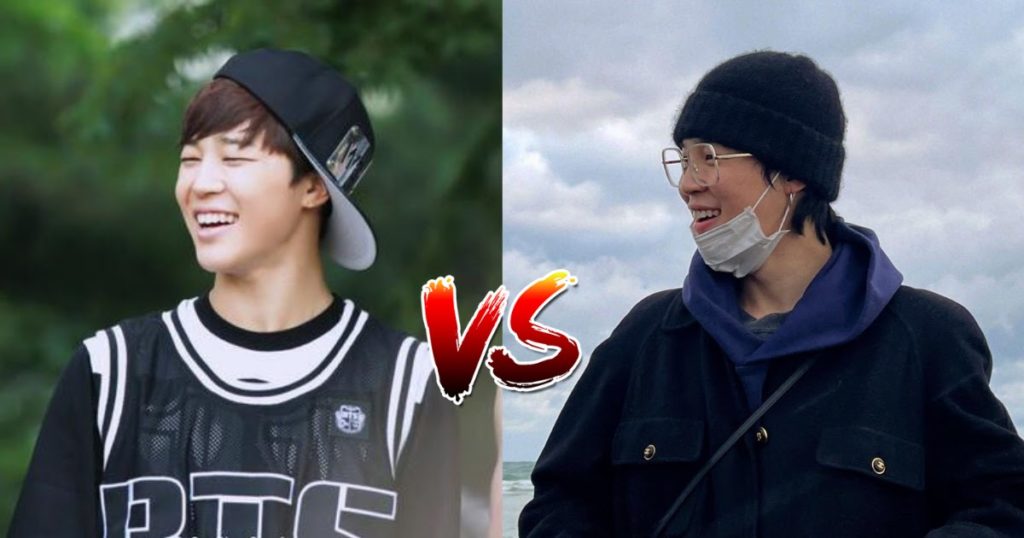 Voici 9 paires d'alors vs.  Maintenant des gifs pour célébrer 9 ans avec Jimin de BTS