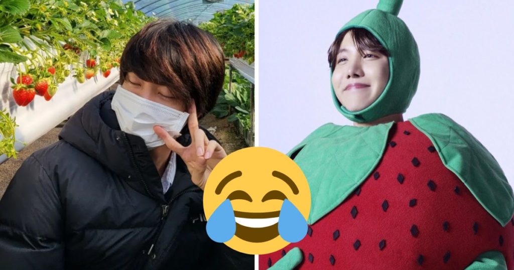 Jin et J-Hope de BTS se font draguer sur Instagram... à cause de quelques fraises