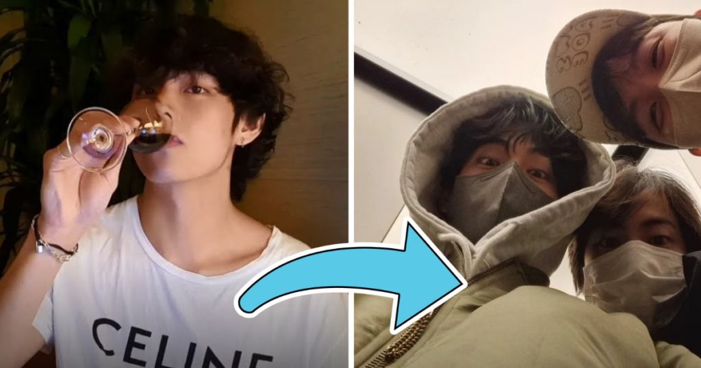 V de BTS voulait boire un verre avec J-Hope et Jin, mais il était déjà avec eux tout le temps