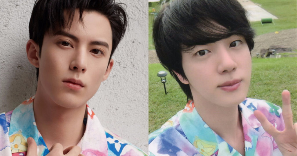 Dylan Wang et Jin de BTS portaient la même chemise mais servaient des vibrations totalement différentes