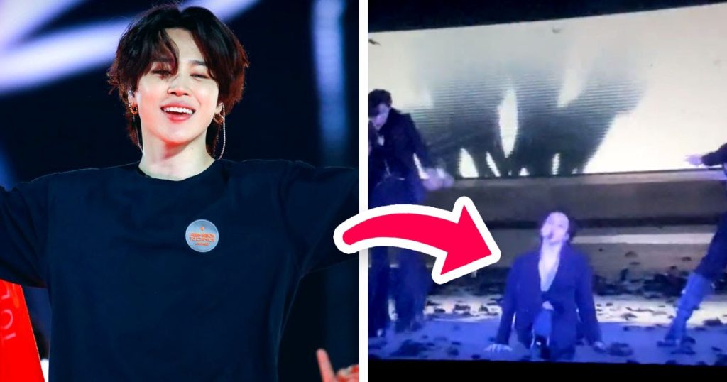 Jimin de BTS a glissé sur scène... et l'a rendu magnifiquement gracieux