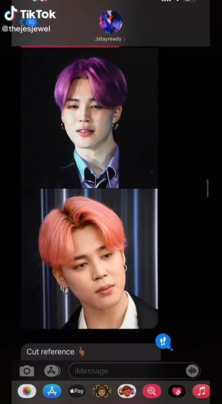 bts jimin doja cheveux de chat tiktok