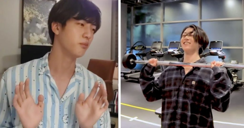 Jin de BTS a la réponse la plus drôle à la nouvelle routine d'entraînement de perte de poids de Jungkook