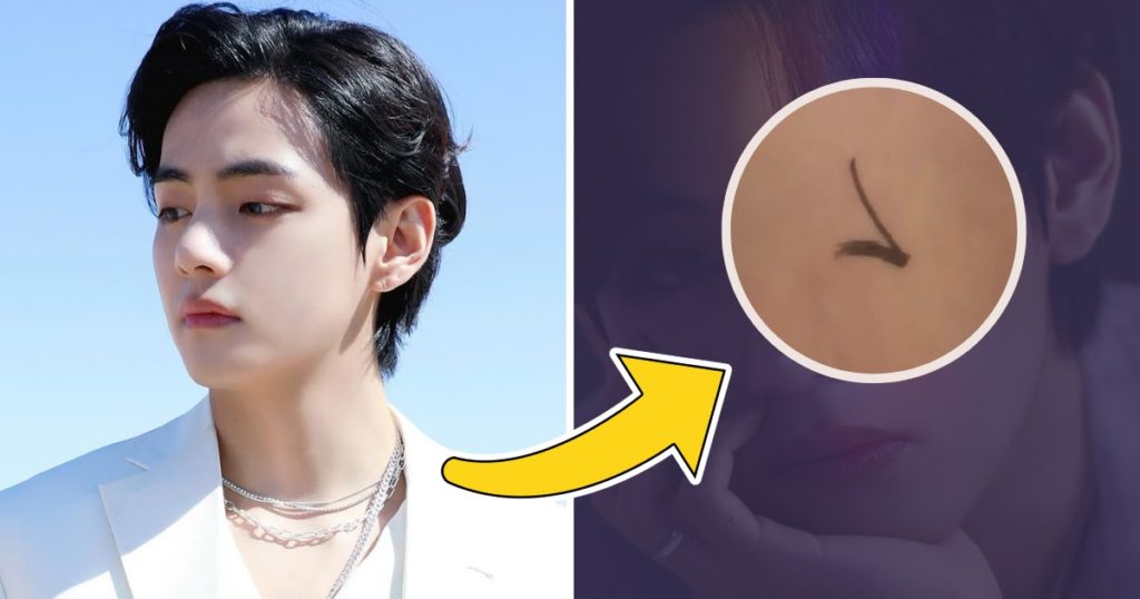 V de BTS taquine l'emplacement de son tatouage d'amitié