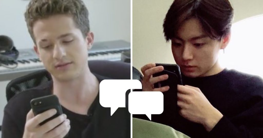 Charlie Puth raconte ce que c'est que d'envoyer des SMS à Jungkook de BTS