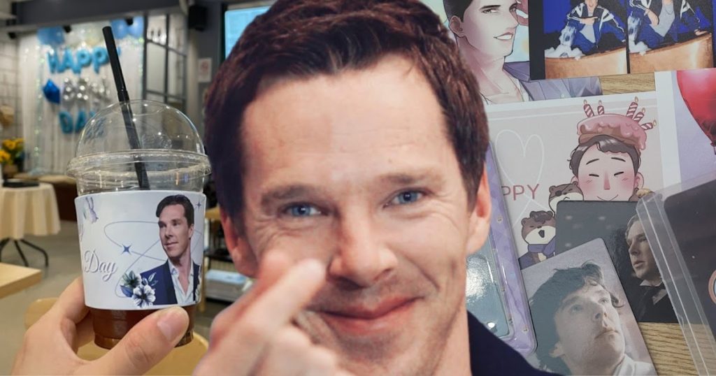 Un événement de manche de coupe en l'honneur de l'anniversaire de l'acteur anglais Benedict Cumberbatch devient viral