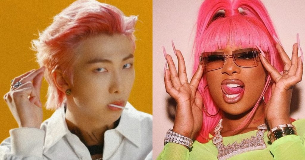 L'étalon RM et Megan Thee de BTS portaient la même coupe mais servaient des vibrations totalement différentes