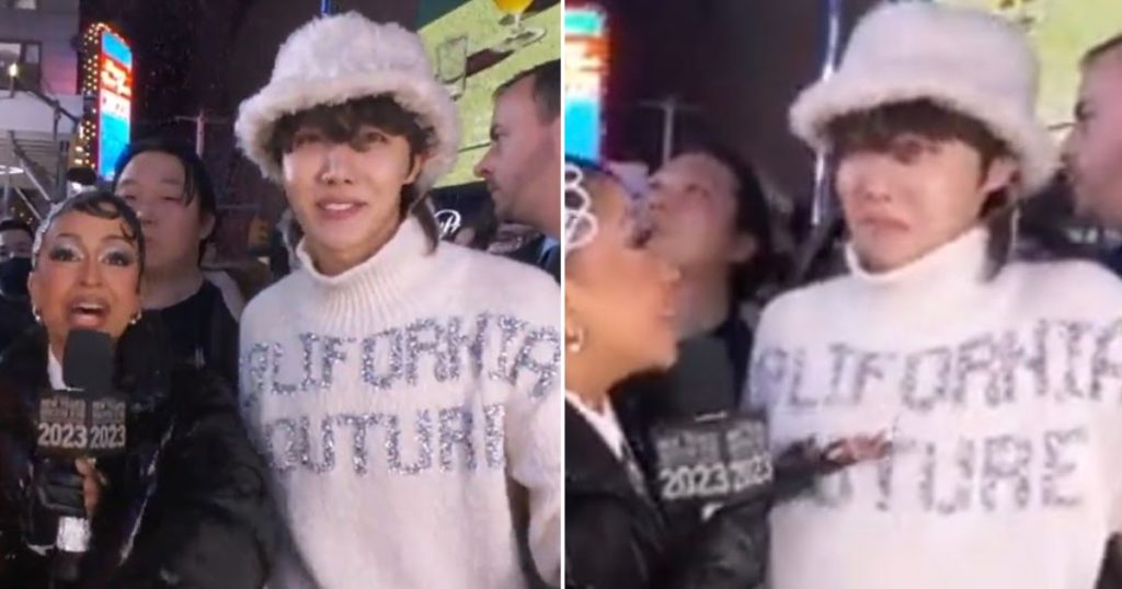 J-Hope de BTS devient viral pour sa réaction au commentaire inattendu de Liza Koshy sur "Dick Clark's New Years' Rockin' Eve"