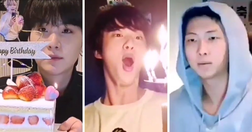 "3 types de personnes pour leur anniversaire" - Jin, Suga et RM de BTS deviennent viraux pour avoir célébré à leur manière hilarante