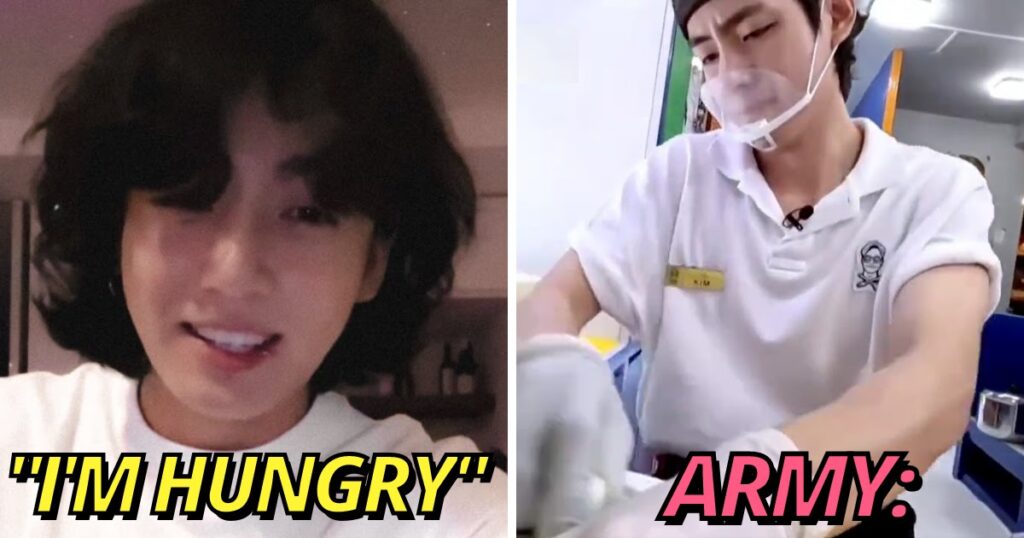 13 réactions hilarantes de l'ARMÉE au livestream de cuisine surprise de BTS Jungkook