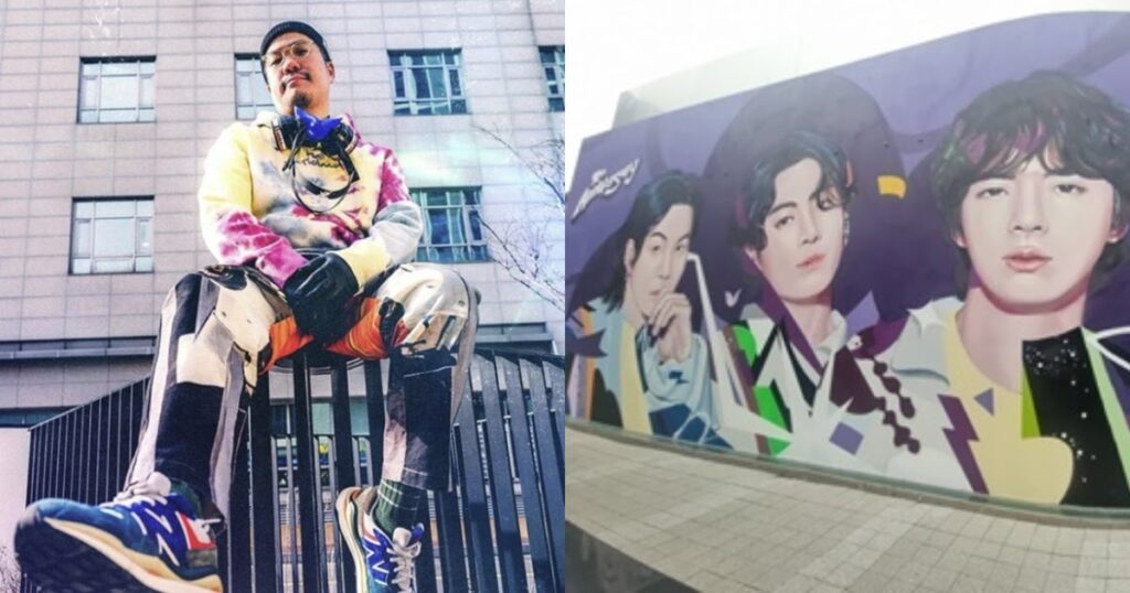 Le graffeur XEVA partage la partie sur laquelle il s'est le plus concentré lors de la création des portraits de graffitis de BTS