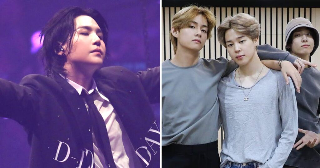 Suga de BTS donne un cri spécial à Jimin, V et Jungkook après avoir été repéré lors de son dernier spectacle à Séoul