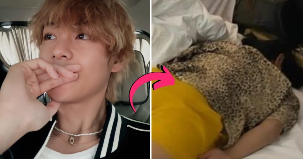 L'endroit le plus préféré de BTS V pour dormir est littéralement très haut