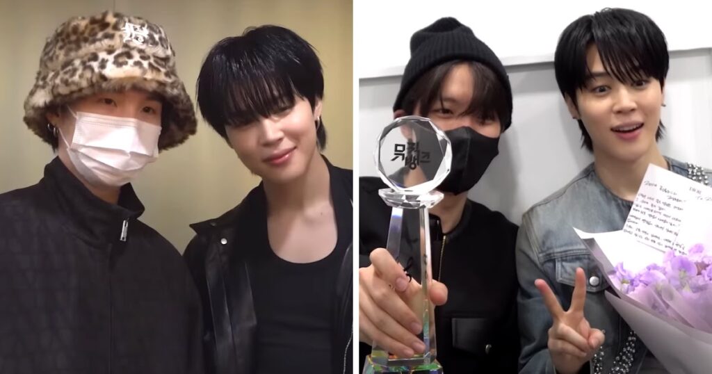 Suga et J-Hope de BTS surprennent Jimin lors de ses promotions en solo