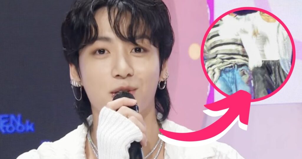 Un membre de BTS surprend les ARMYs en sortant pendant la scène Encore "Inkigayo" de Jungkook