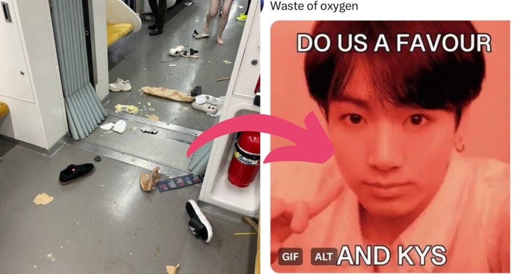 Un témoin de l'incident d'évacuation du métro se fait harceler par des fans extrêmes de BTS