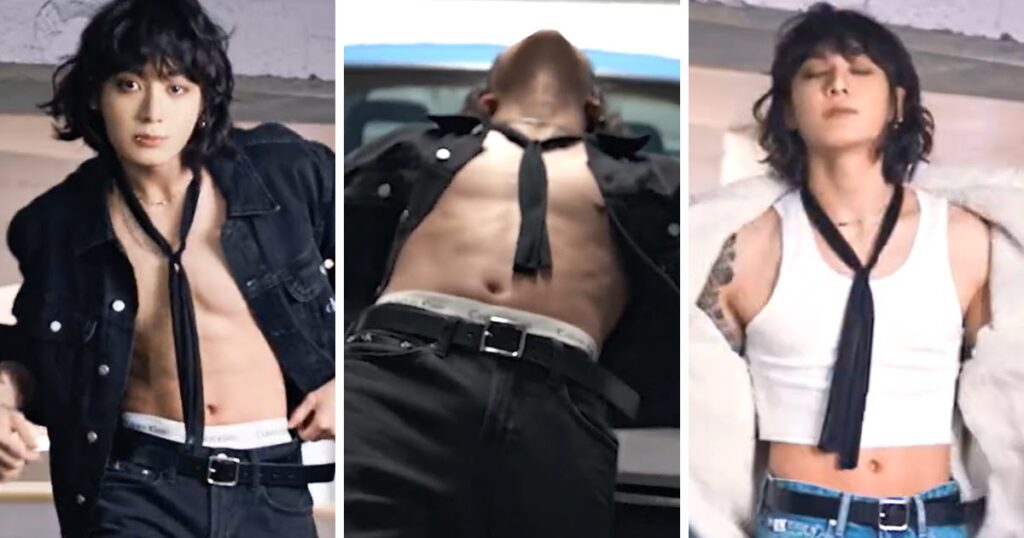 Jungkook de BTS montre ses abdos sexy dans la nouvelle campagne automne 2023 de Calvin Klein