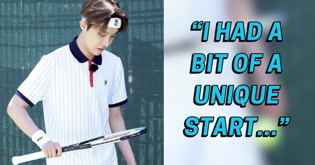 Le roi du tennis de BTS, J-Hope, a commencé à pratiquer ce sport pour une raison inattendue