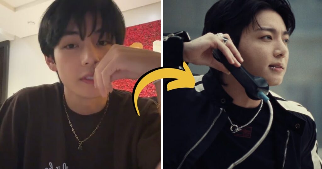 "J'ai presque juré" — V de BTS donne sa réaction non filtrée au "3D" de Jungkook