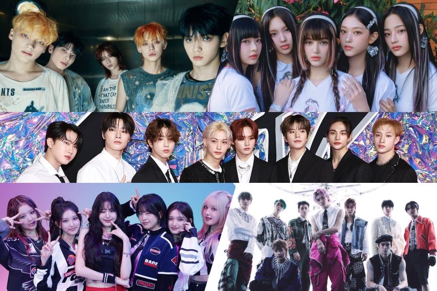 TXT, NewJeans, NCT 127, Stray Kids, IVE, BTS, ENHYPEN, LE SSERAFIM et bien d'autres occupent les premières places du classement mondial des albums Billboard