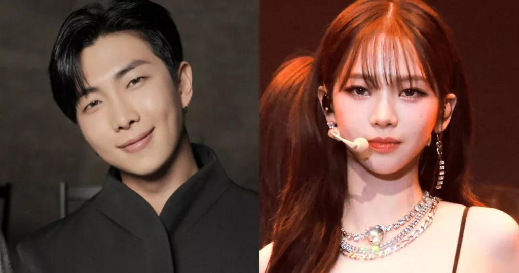 Les internautes trouvent les "preuves" de rencontres entre BTS RM et aespa Karina ridicules