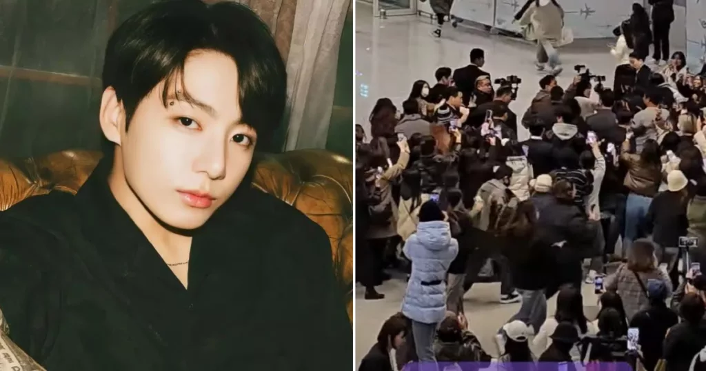 Un nouvel angle de caméra de l'arrivée du BTS Jungkook à l'aéroport d'Incheon suscite davantage d'inquiétudes quant à la sécurité des idoles