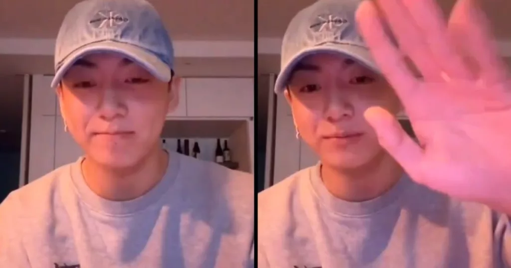 Jungkook de BTS retient ses larmes lors de son dernier live Weverse avant son enrôlement