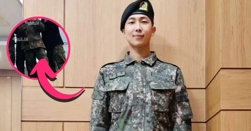 RM de BTS partage une photo exclusive avec d'autres soldats